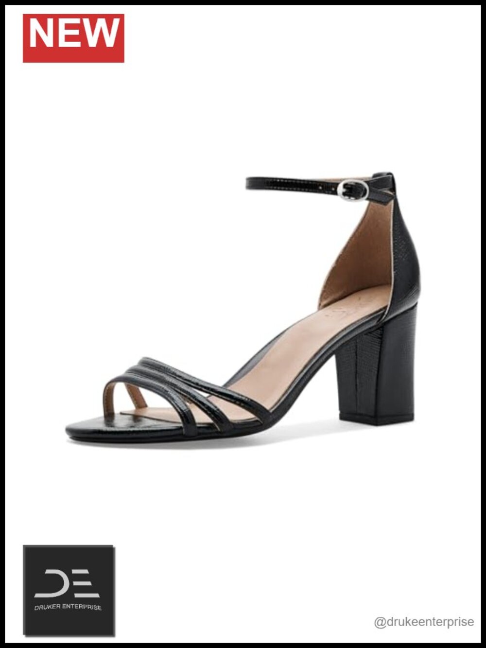 Women's Heeled Sandals Block Heel Dress Sandals Open Toe Buckle Platform
